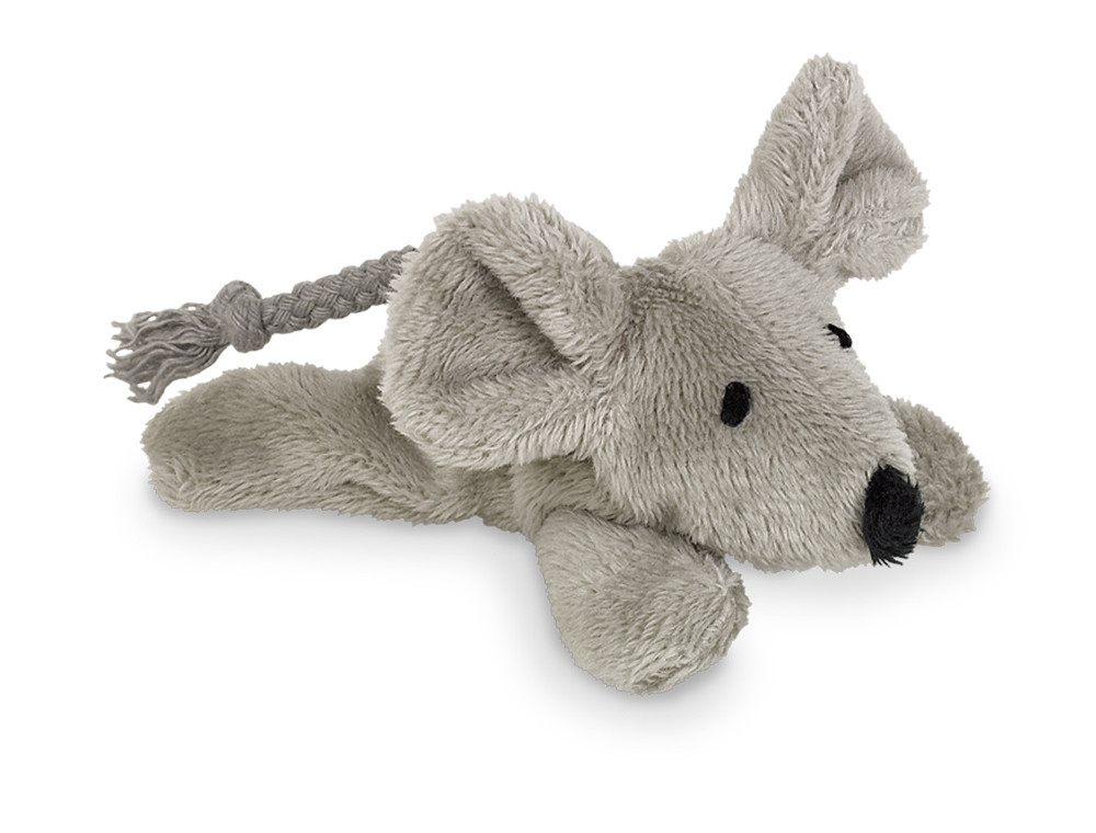 Pluche muis met kattenkruid 9 cm 