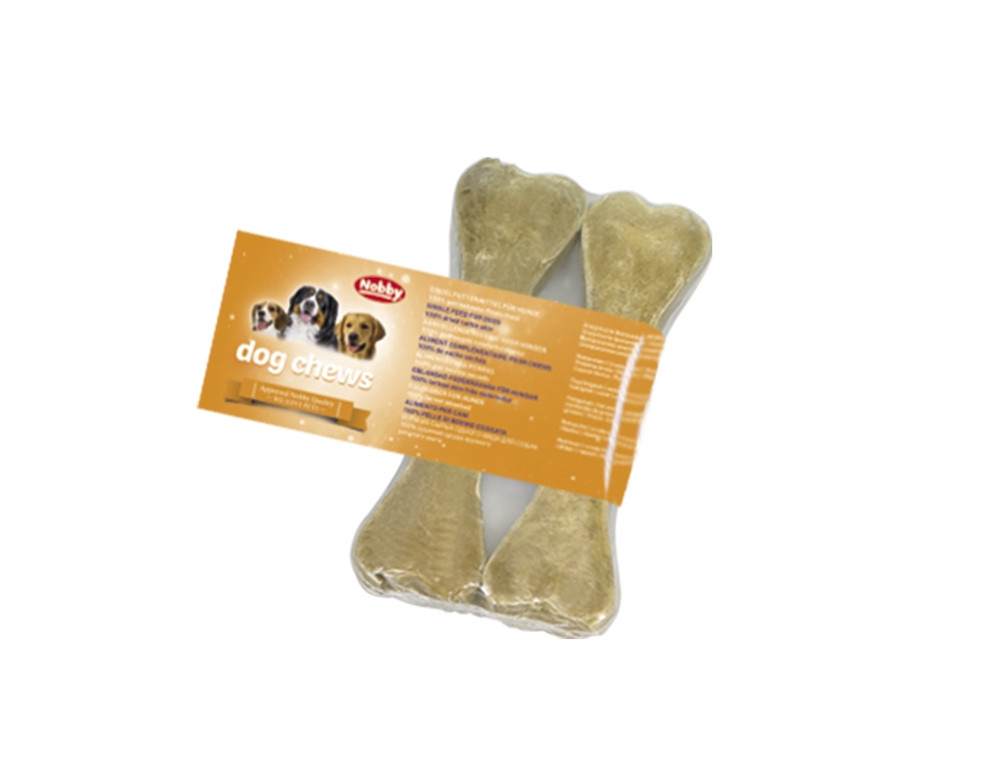 Botten van ongelooide huid geperst 2 stuks; 16,5 cm; 100 g 