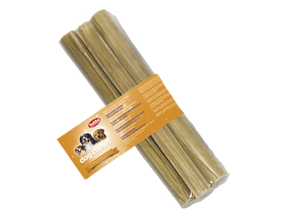 Kauwrolletjes ingedrukt 3 stuks; 25 cm;  20 mm; 85 g 