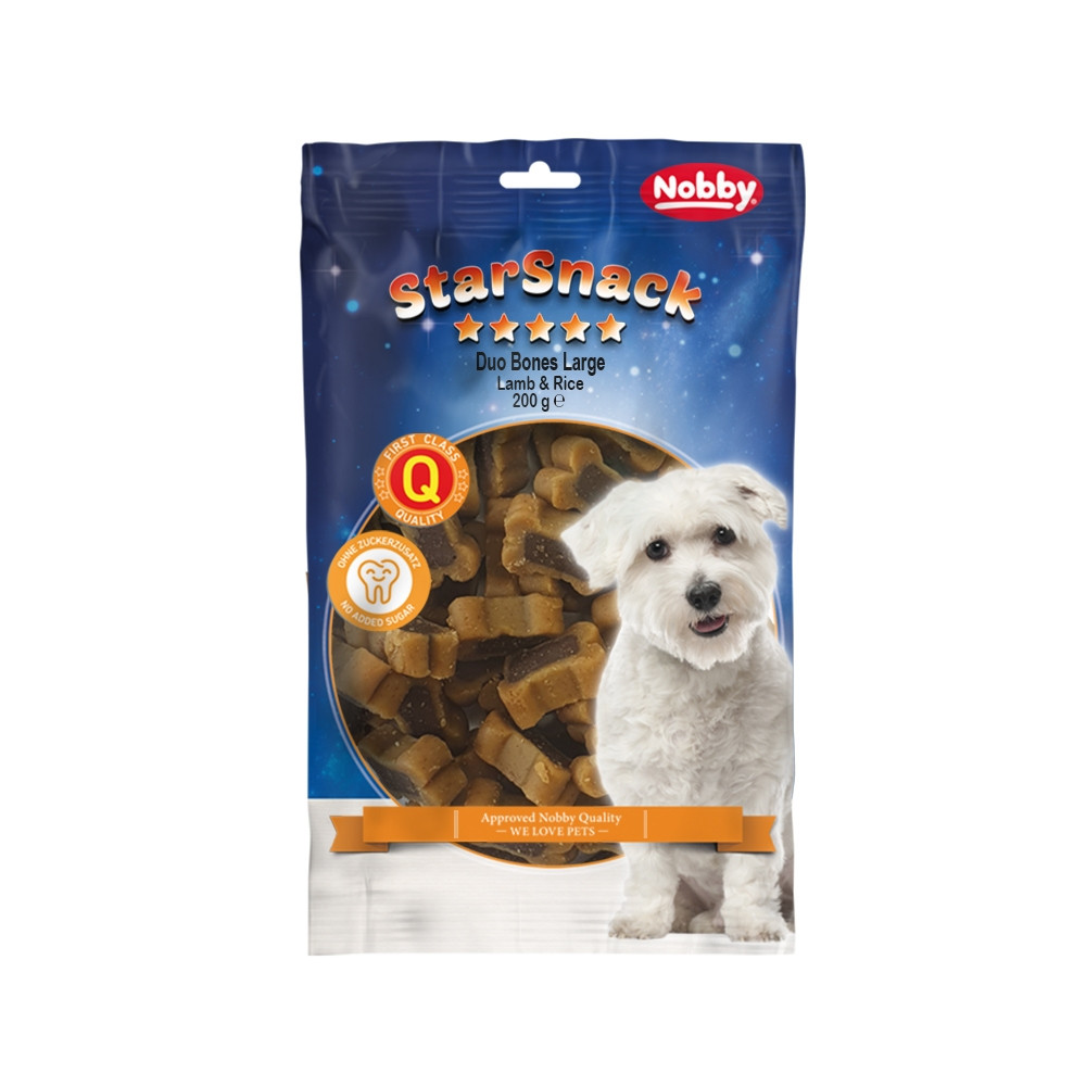 StarSnack "Duo Bones Groot Lam & Rijst" zak; 200 g 