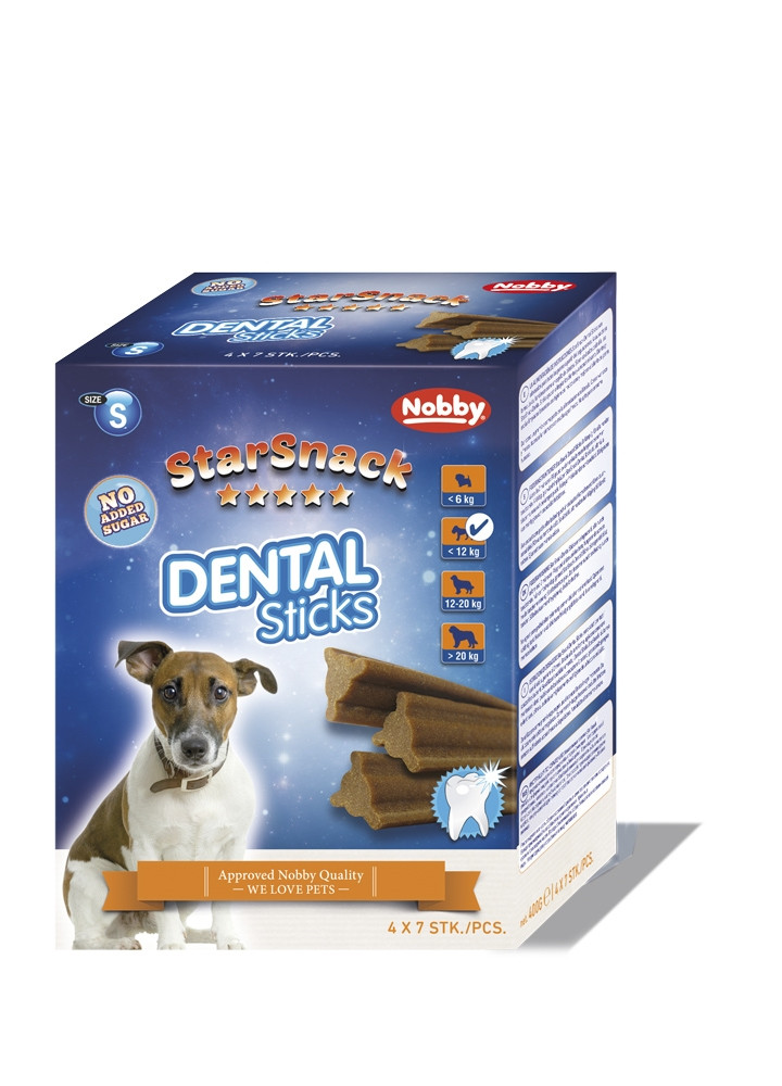 StarSnack “Tandsticks” small; 28 stuks; 400 g 