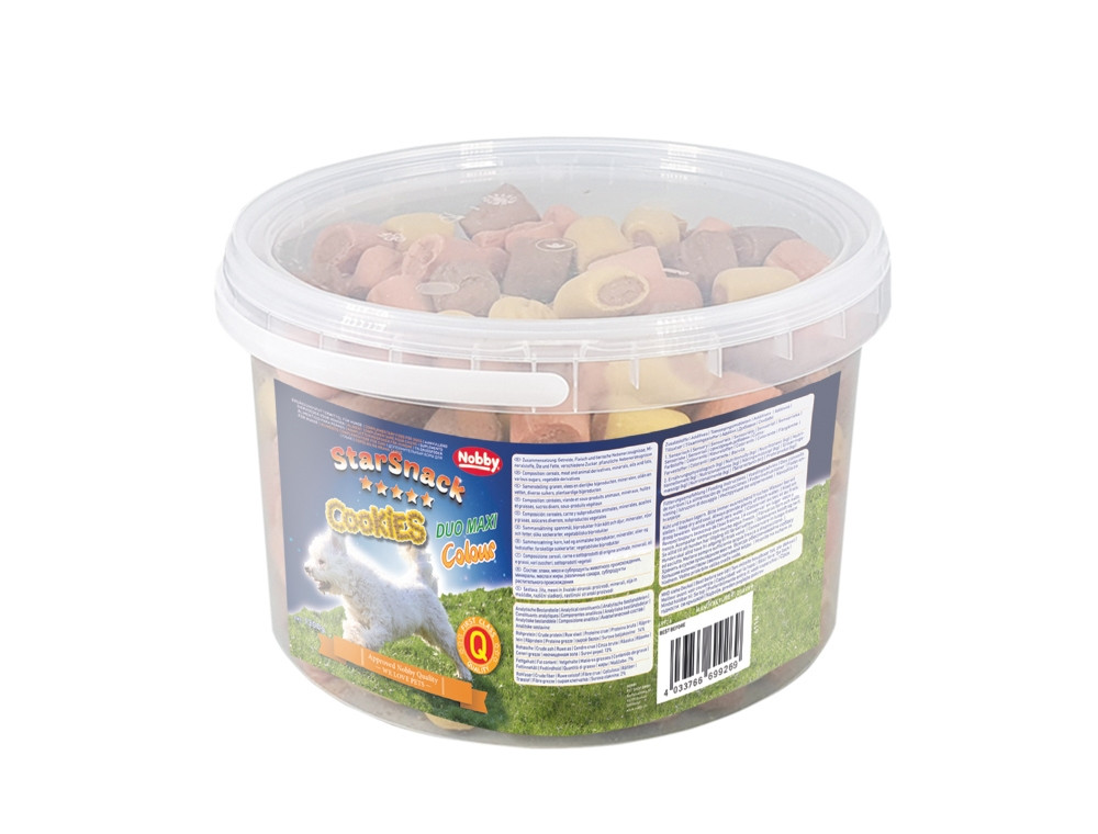 StarSnack Koekjes Duo Maxi Color emmer 1,3 kg 