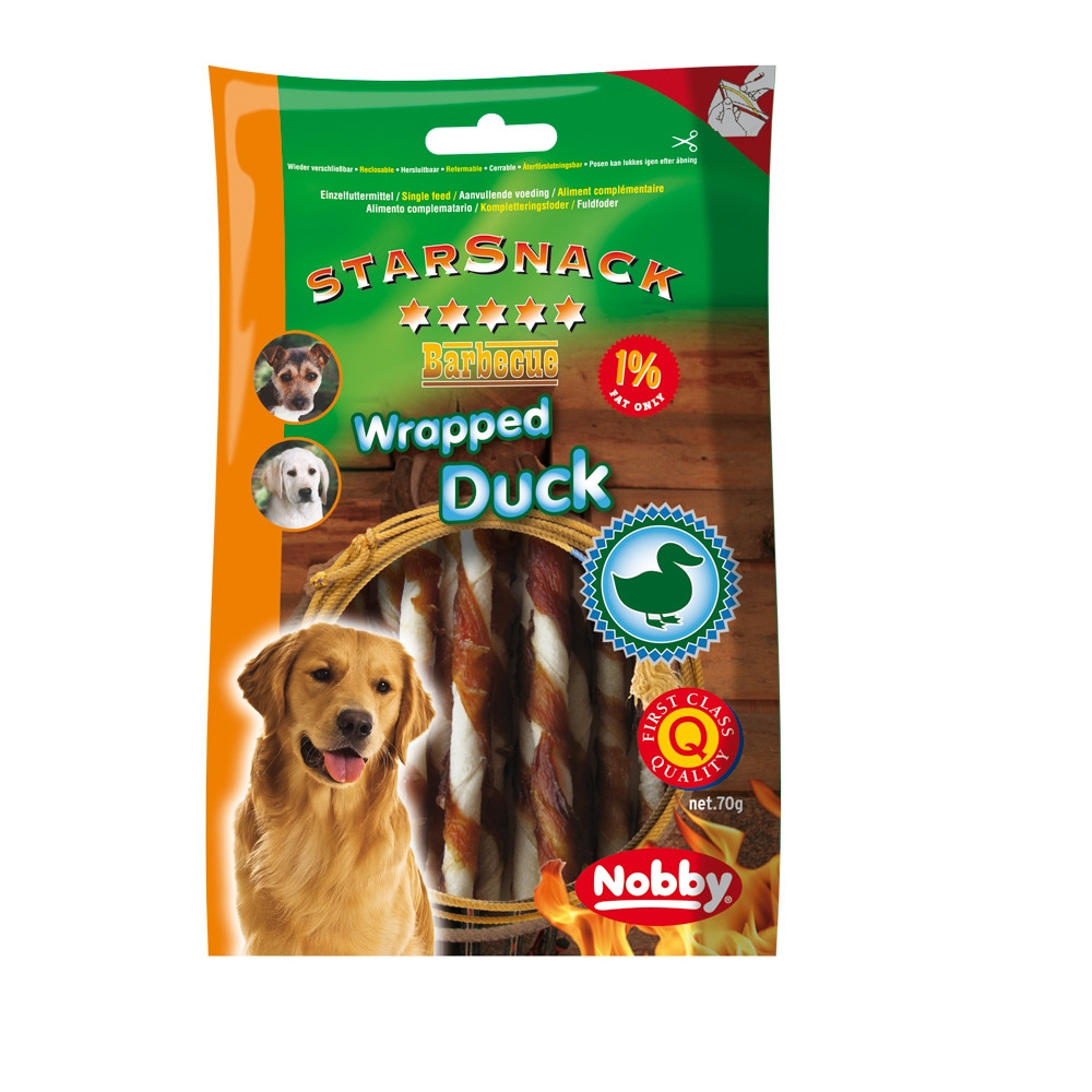 StarSnack Barbecue Verpakte Eend 70 g 