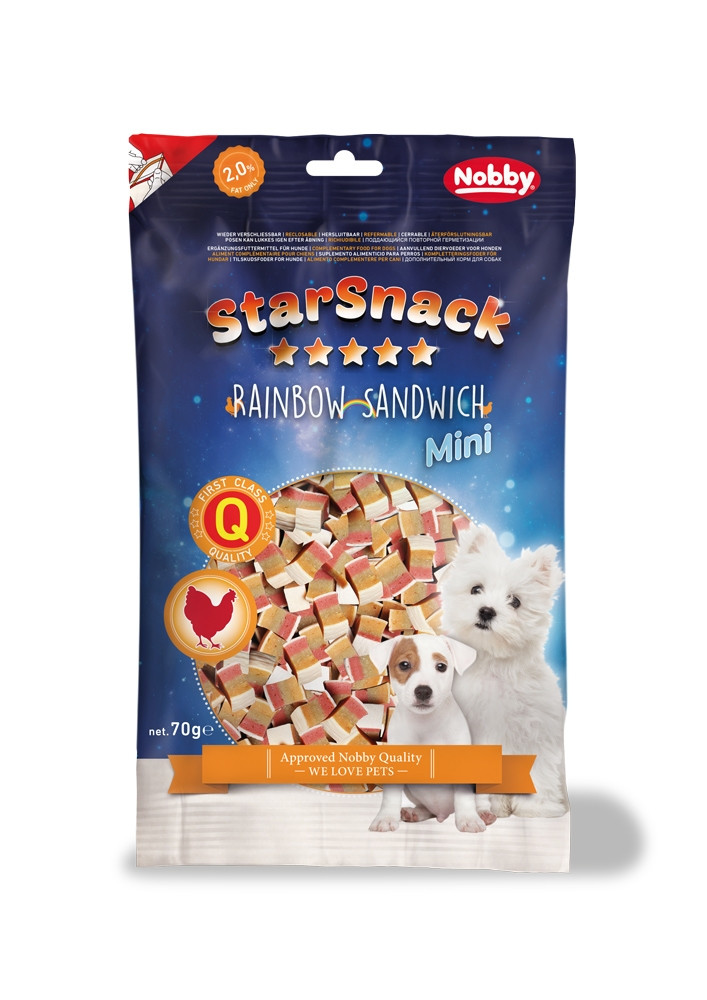 StarSnack MINI Regenboogsandwich