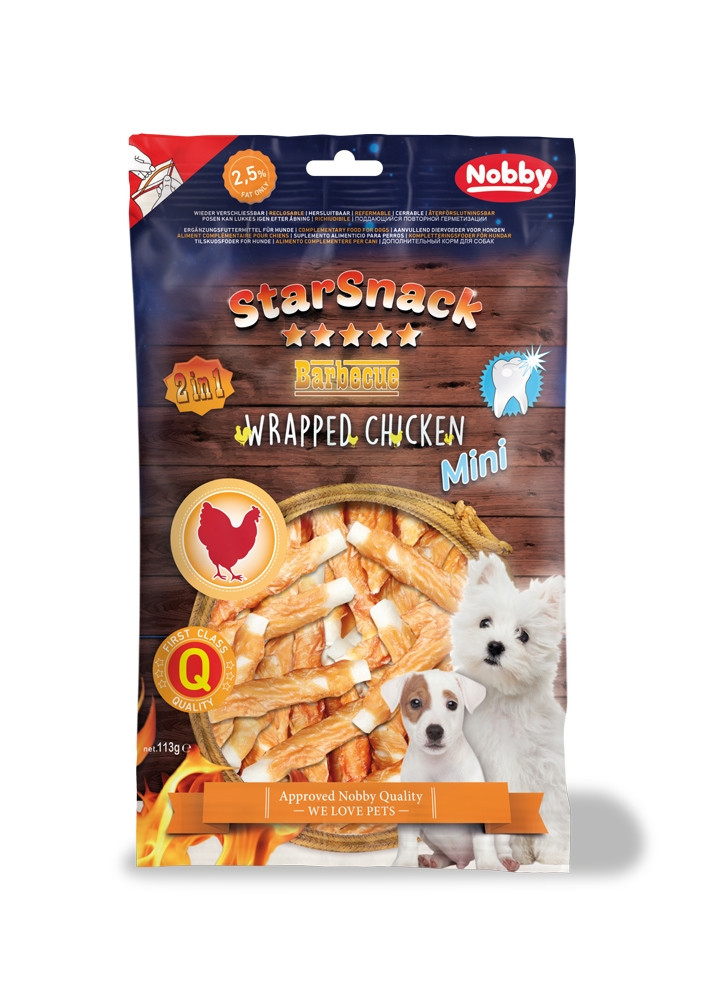 StarSnack Barbecue MINI Verpakte Kip  7,5 cm,  113 g 