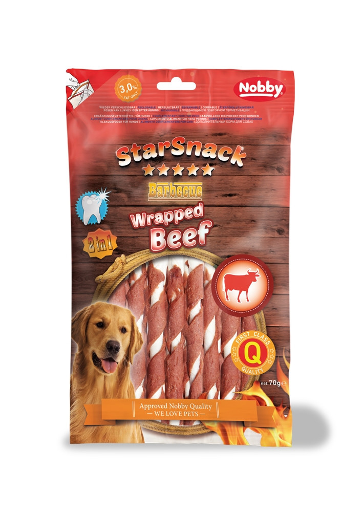 StarSnack Barbecue Verpakt Rundvlees 70 g 