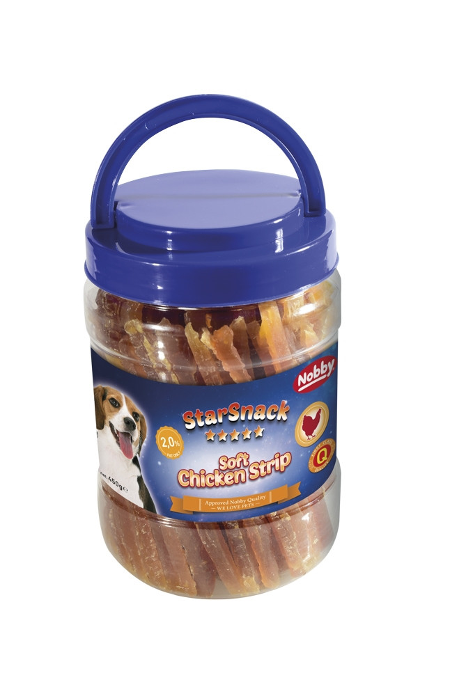 StarSnack Zachte Kipreepjes Jar 450 g 