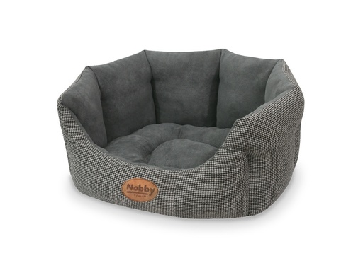 [NB70757] Comfortbed ovaal "JOSI" l x b x h: 45 x 40 x 19 cm grijs