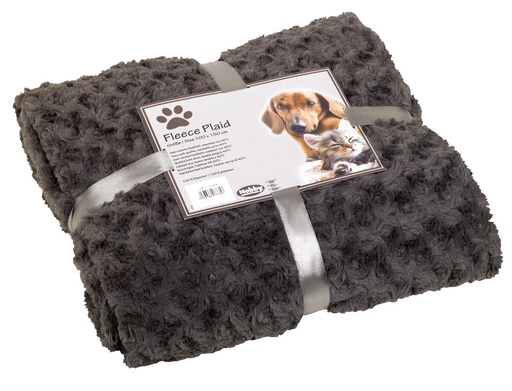 [NB7098101] Fleeceplaid "SUPER ZACHT" M l x w: 100 x 150 cm grijs