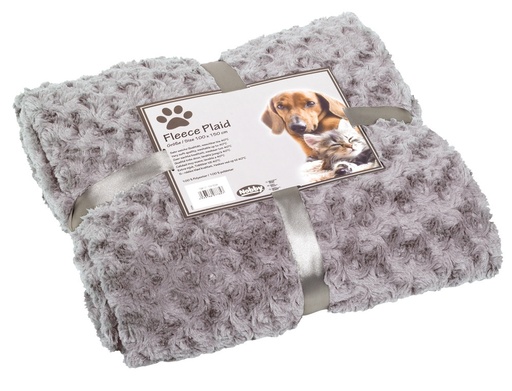 [NB7098117] Fleeceplaid "SUPER ZACHT" M l x w: 100 x 150 cm licht grijs