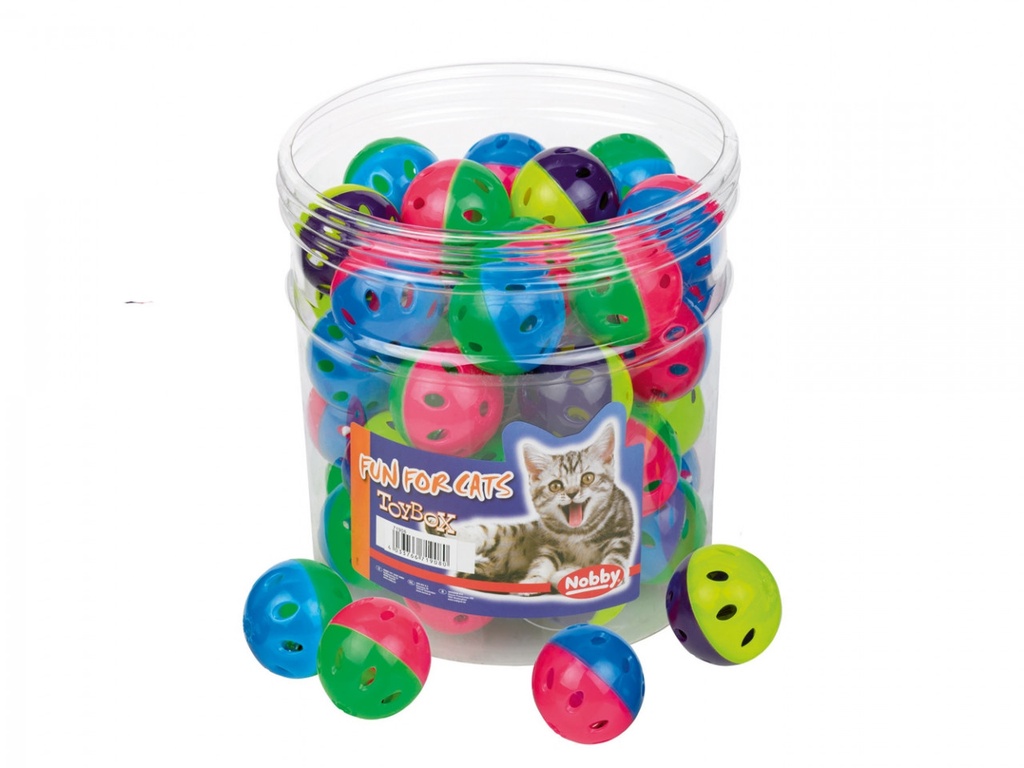 Speelgoedkist kat Tube 42 st., 4 cm plastic ball, 