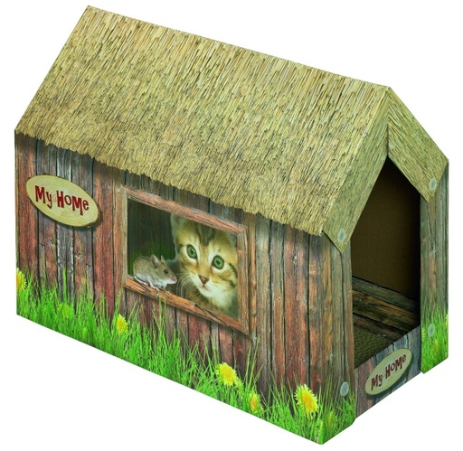 [NB71993] Karton kattenhuis 49 x 26 x 36 cm 