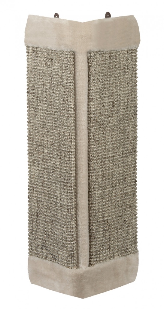 Hoekkrabplank met pluche 61 x 32 cm grijs