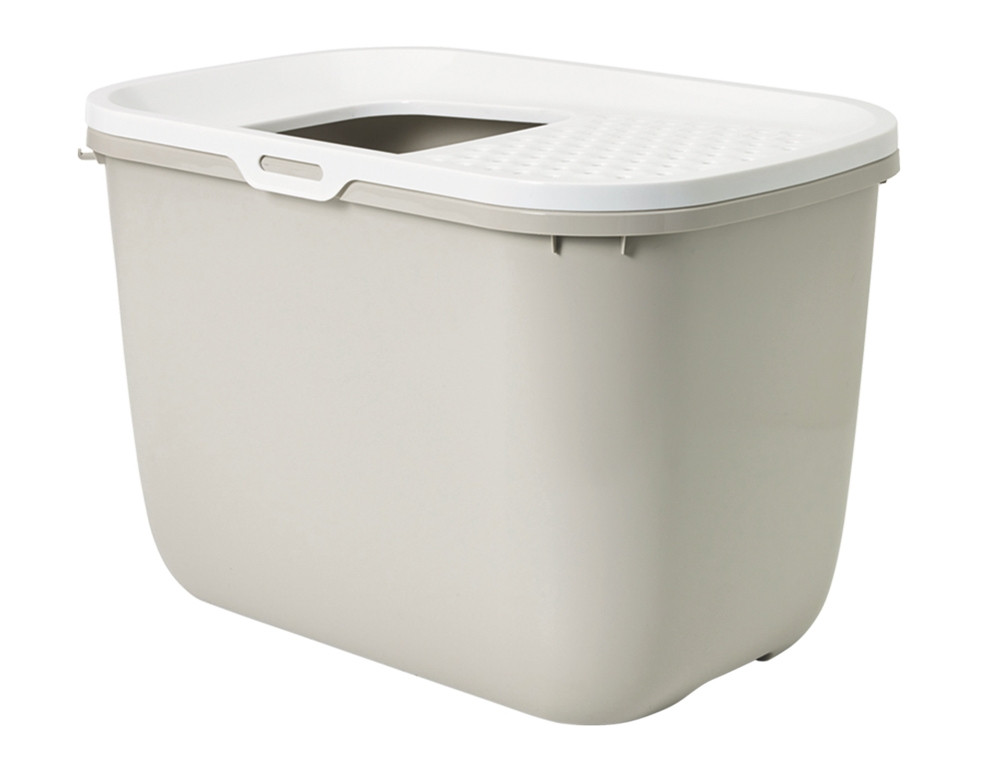 Kattentoilet "Hop In" 58,5 x 39 x 39,5 cm beige-wit