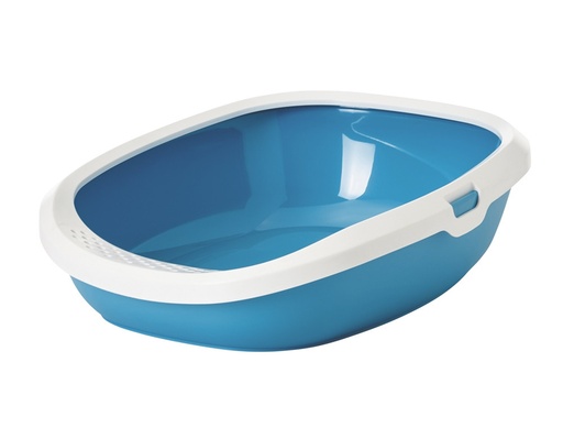 [NB72192] Kattentoilet "Gizmo Large" 52 x 39,5 x 15 cm blauw - wit