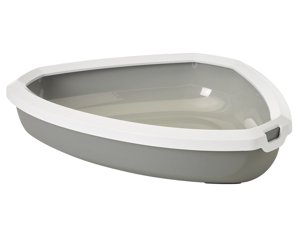Kattentoilet "Rincon" 58,5 x 46 x 13,5 cm grijs-wit