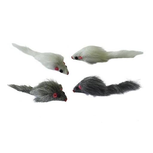 [NB72197] Pluche muis kort haar met rammelaar