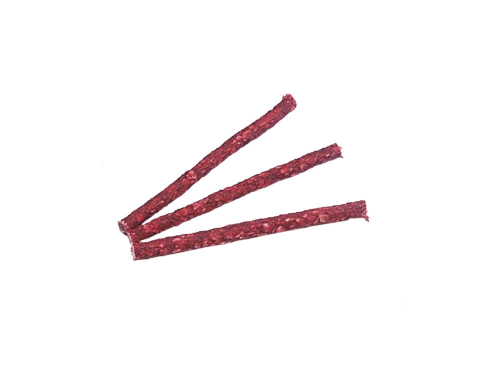 Munchi-stokken 100 stuks; 13 cm;  9 - 10 mm rood