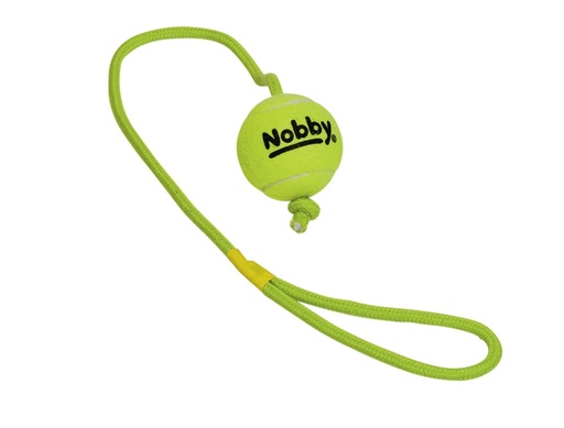 [NB72462] Tennisbal met werptouw M 6,5 cm; rope 70 cm 