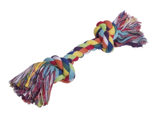 [NB72492] Touwspeelgoed, speeltouw 390 g; 2 knots,  40 cm 