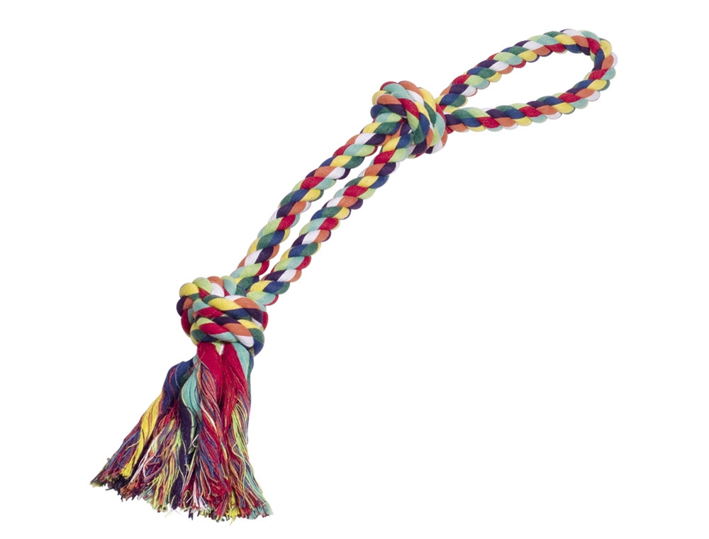 Touwspeeltje, touw dubbele sisal-katoenmix 