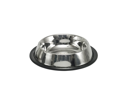 [NB72811] Roestvrijstalen kom plat, antislip 15,5 cm 0,20 ltr 