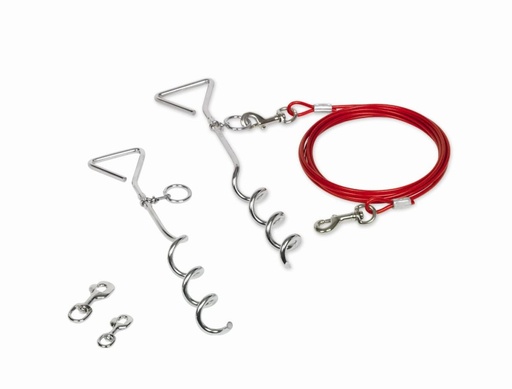 [NB73061] Spiraalvormige paal met kabel  