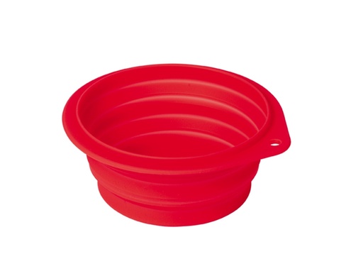 [NB73323] Siliconen kom, opvouwbaar approx. 500 ml rood