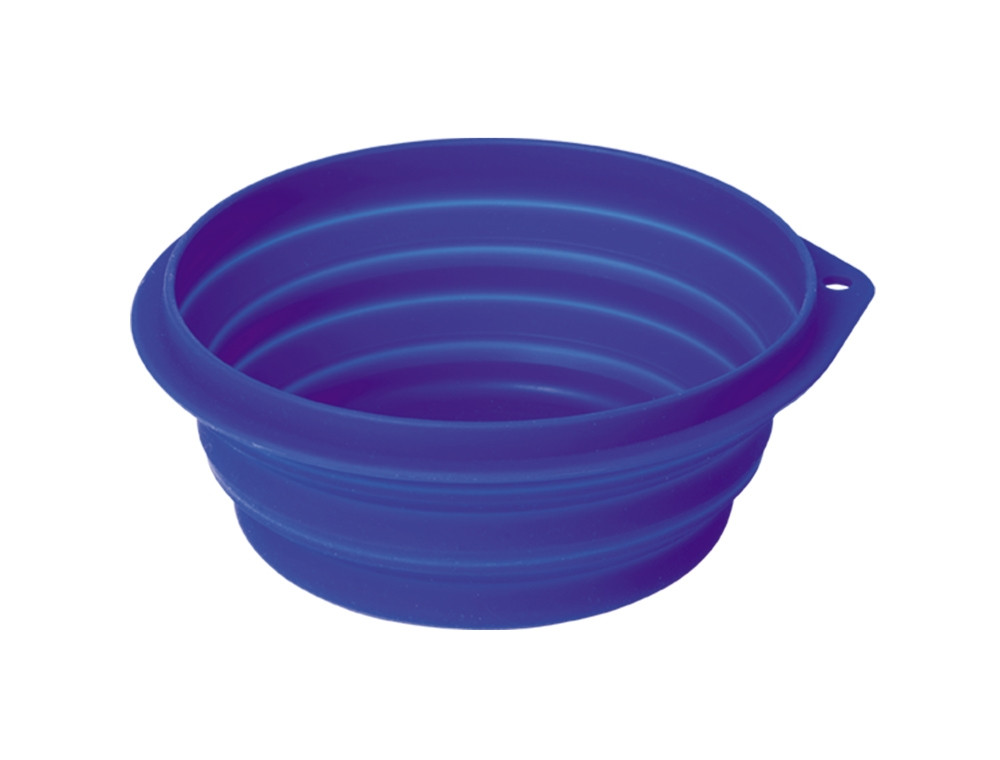 Siliconen kom, opvouwbaar approx. 1.000 ml blauw
