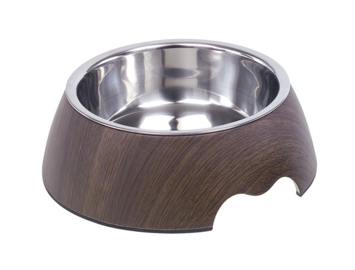 [NB73341] Melamine schaal "DONKER HOUT"