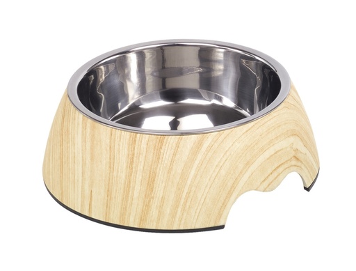 [NB73344] Melamine schaal "LICHT HOUT"