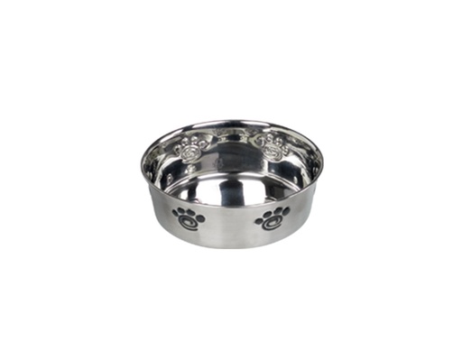 [NB73464] Roestvrijstalen kom ZWARE SPIRAAL, antislip 13,5 cm 0,45 ltr 