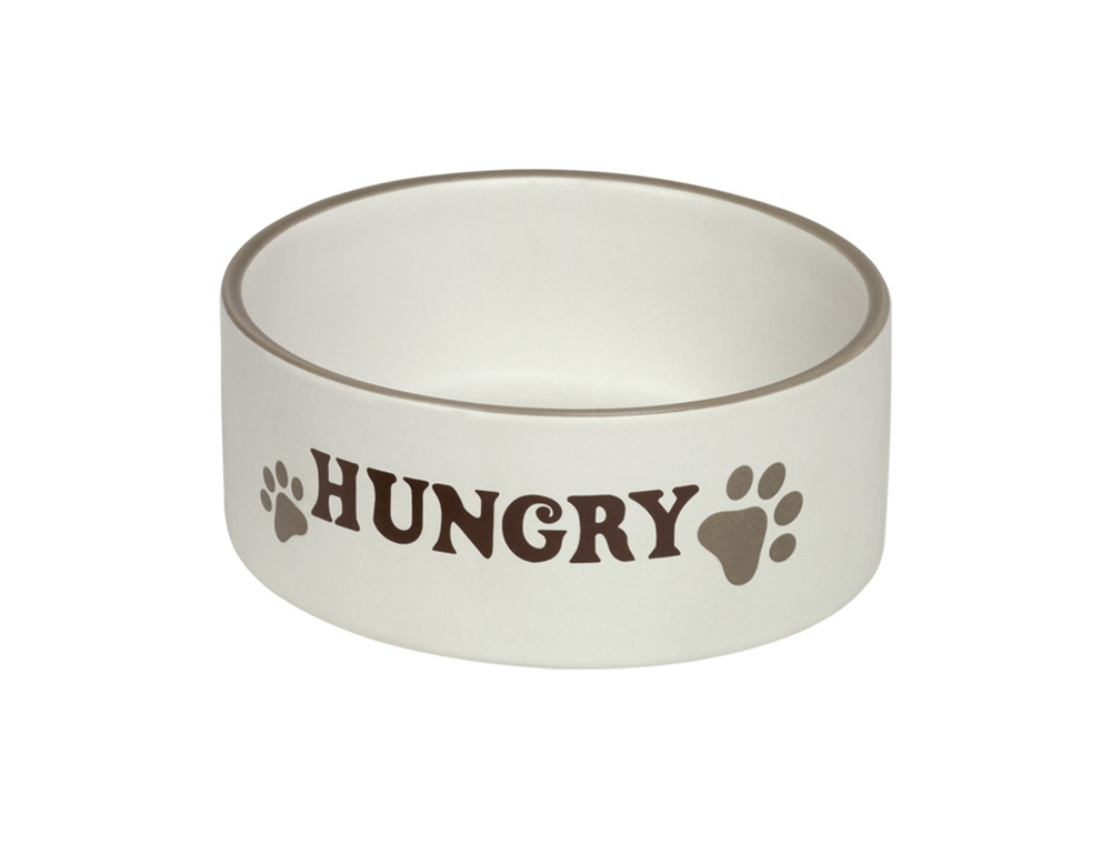 Hond keramische kom "HUNGRY"