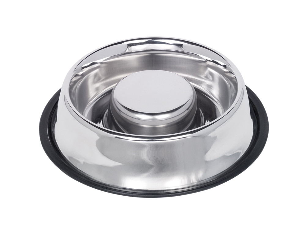 Anti-slurpende roestvrijstalen kom, antislip 1,35 ltr, 30 cm 