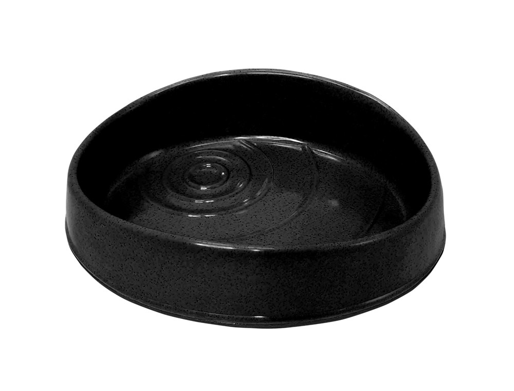 Melamine schaaltje "Water" 18,5 x 15 x 5 cm, 0,35 ltr zwart