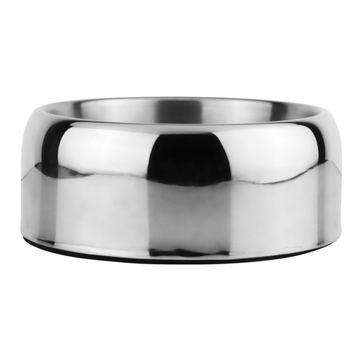 [NB73863] RVS boog "ZARIF" dubbelwandig, met rubberen ring  19,5 x 8 cm;  950 ml 