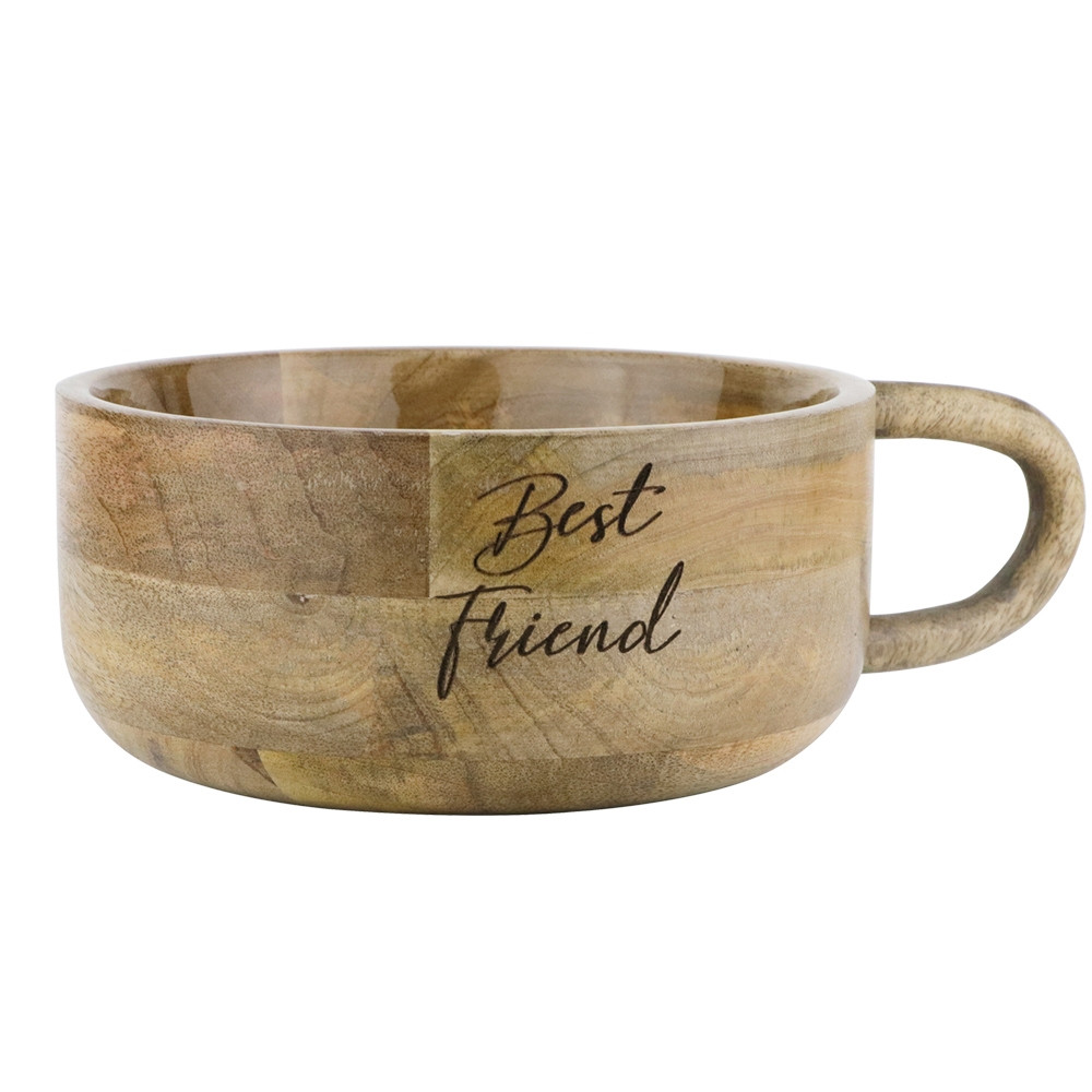 Houten kom "CUP", antislip