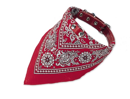 [NB7420901] Kraag met halsdoek l: 55 cm rood