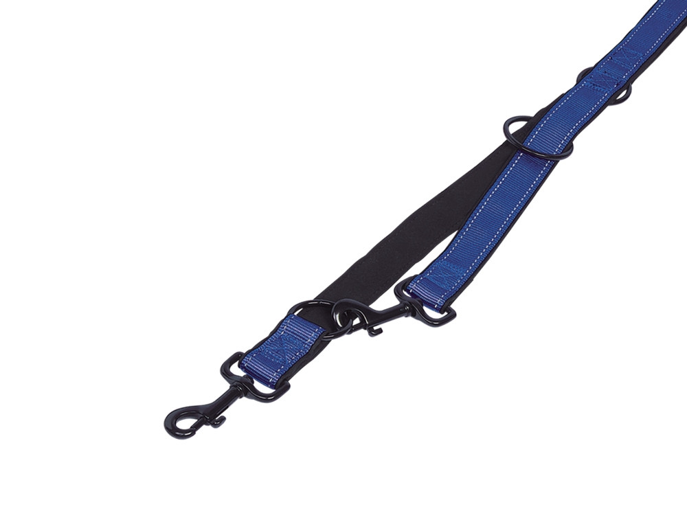 Trainingslijn "Classic Reflect SOFT" l: 200 cm; b: 10/15 mm blauw/zwart