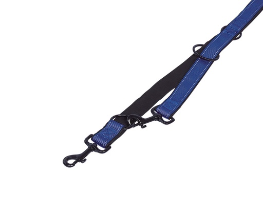 [NB7478906] Trainingslijn "Classic Reflect SOFT" l: 200 cm; b: 10/15 mm blauw/zwart