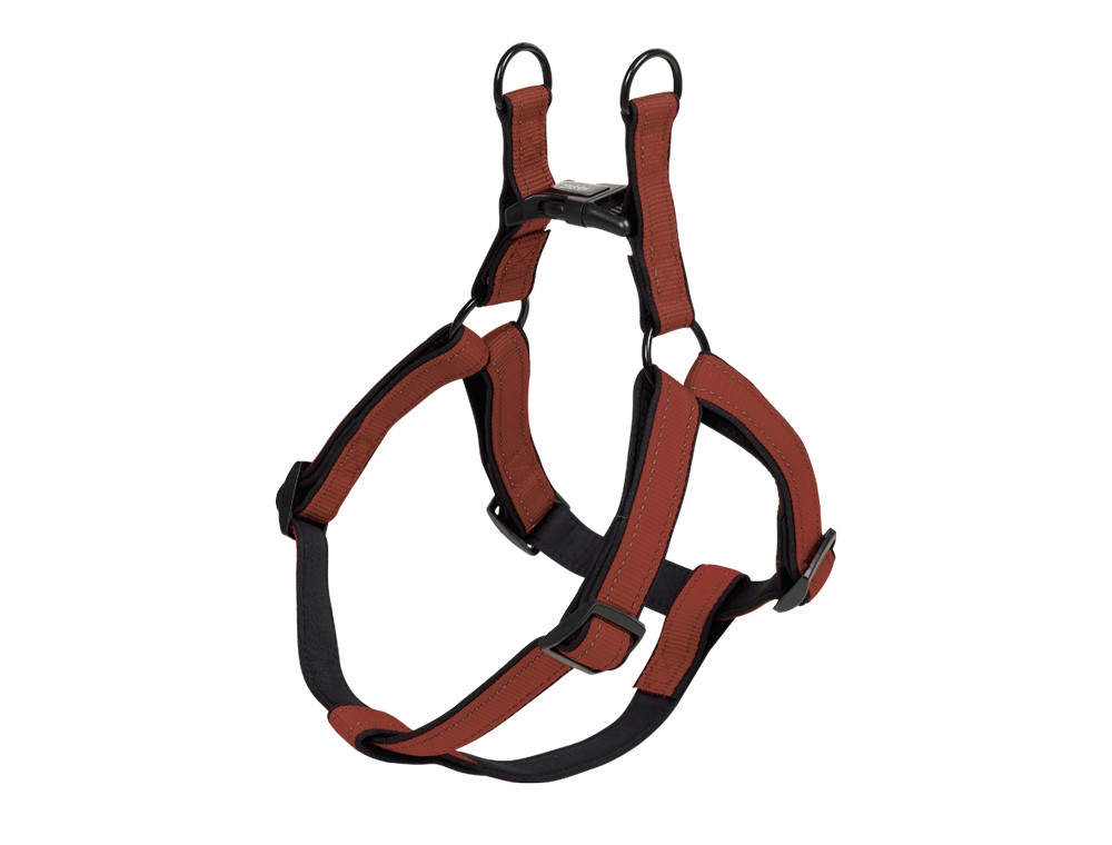 Harnas "Classic Reflect SOFT" borst: 50-72 cm; b: 20/25 mm terracotta/zwart