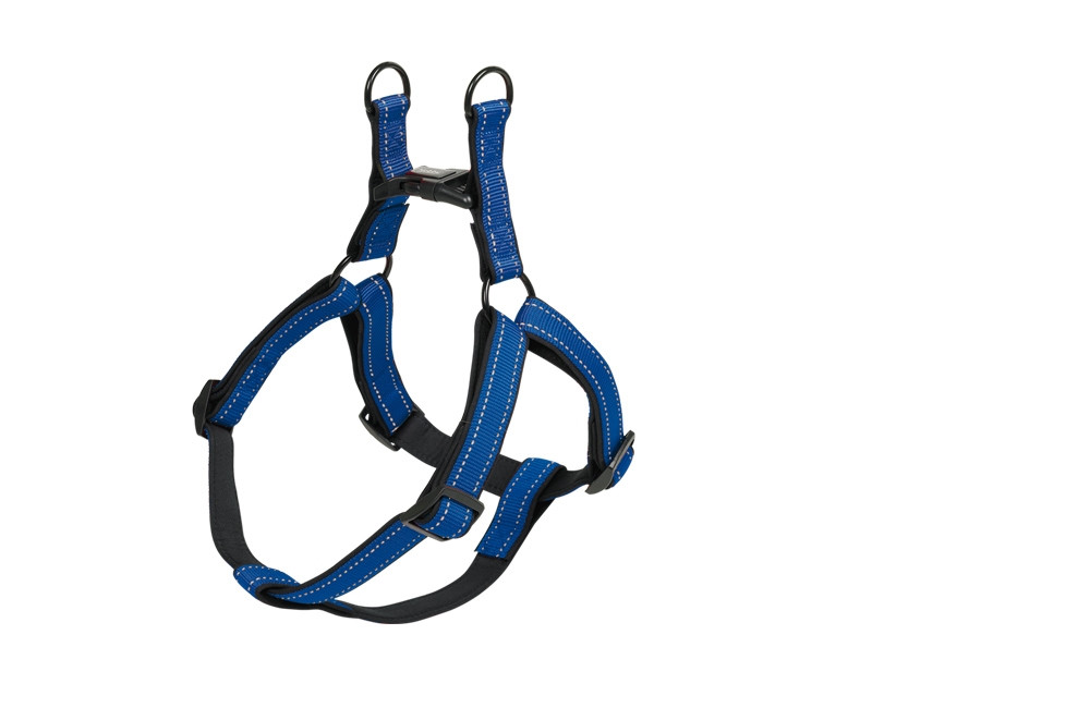 Harnas "Classic Reflect SOFT" borst: 60-86 cm; b: 25/30 mm blauw/zwart