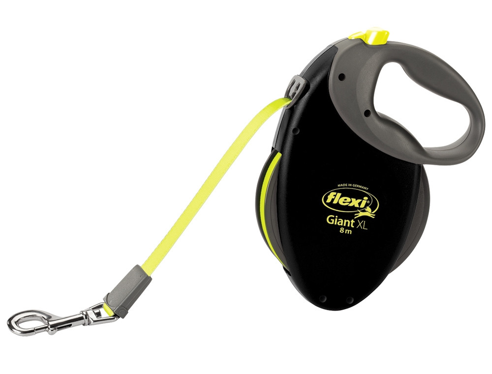 Flexi Giant XL TAPE 8 m zwart/neon