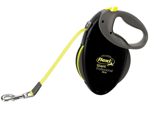 [NB74818] Flexi Giant L Professioneel TAPE 10 m zwart/neon