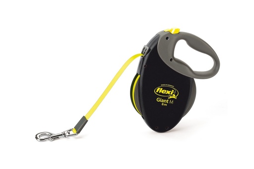 [NB74823] Flexi GIANT NEON M Belt 8 m zwart / neon 
