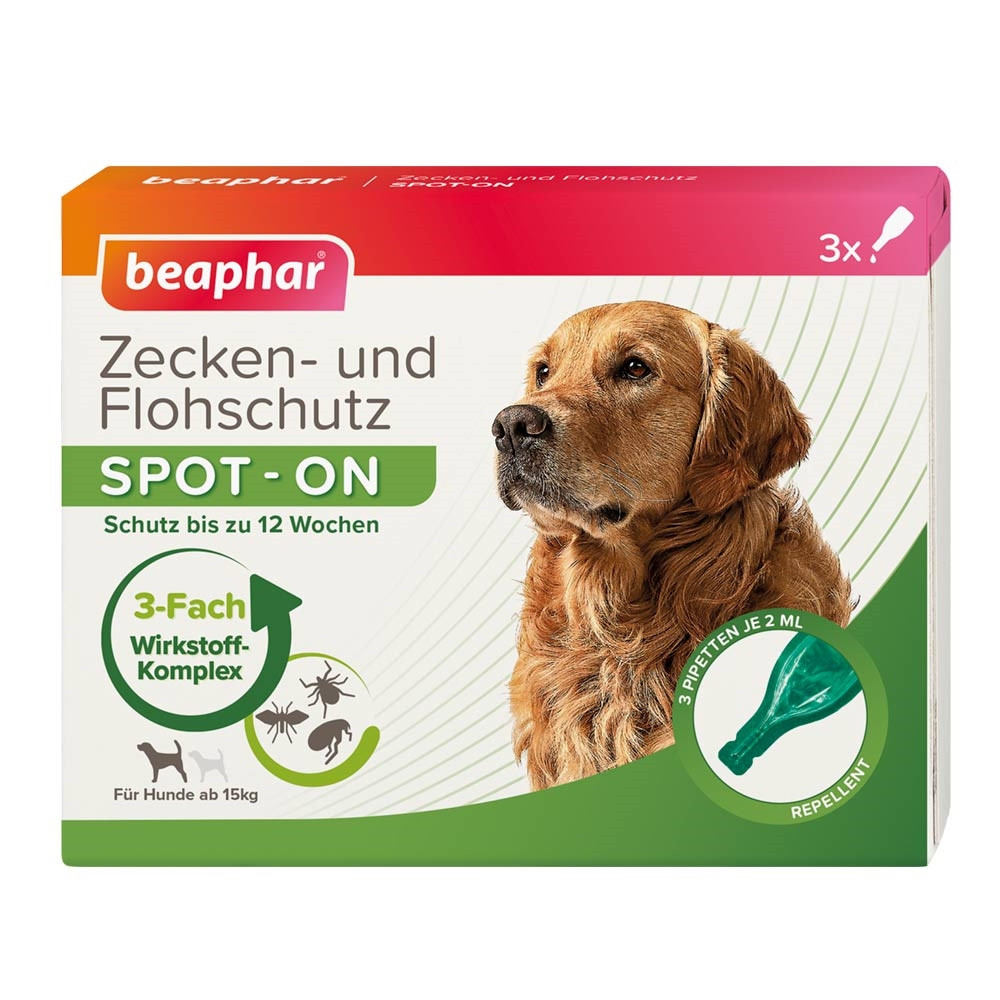 Teken- en vlooienbescherming SPOT-ON 3 x 2 ml 