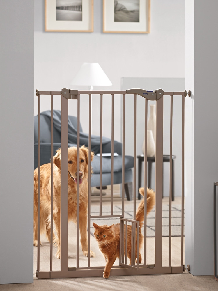 Deur met extra kattenluik 107 cm 