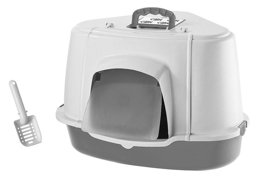 [NB7632217] Kattenhoektoilet met dak speciaal