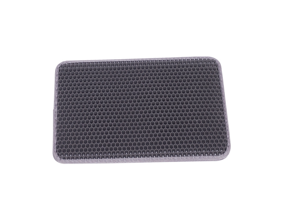 Zwerfvuilzeefmat square 30 x 45 cm grijs