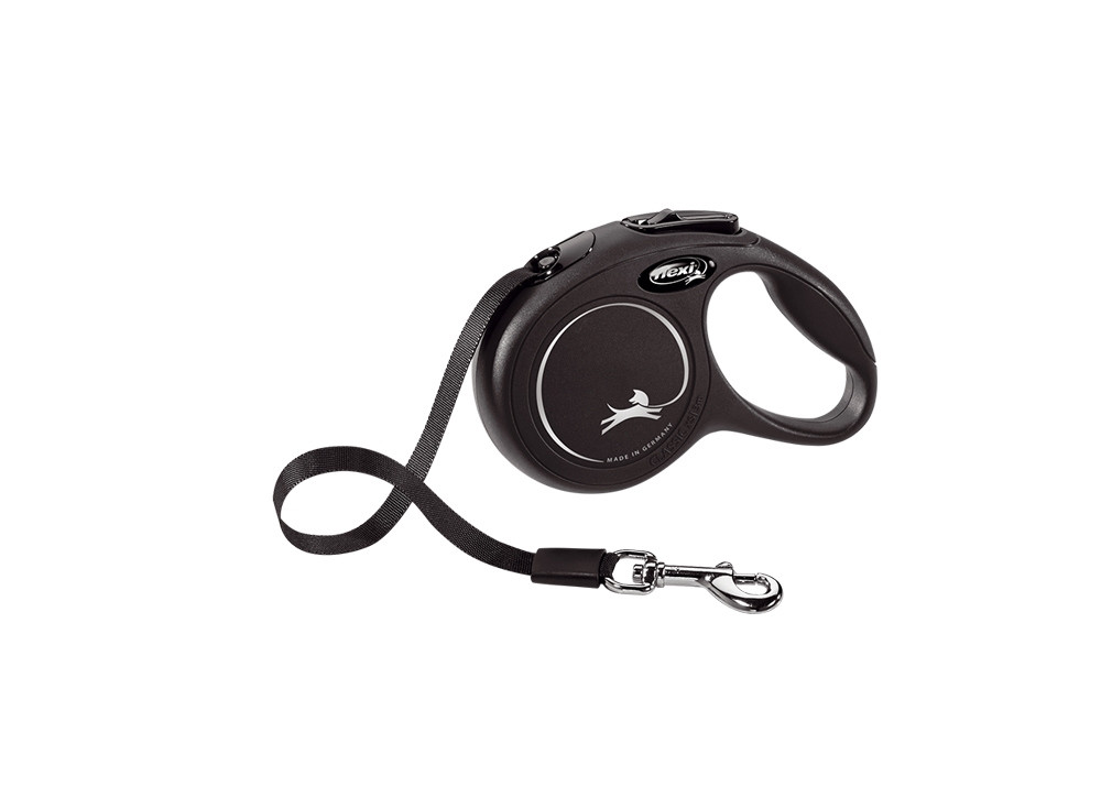 Flexi NEW CLASSIC XS-tape TAPE 3 m zwart